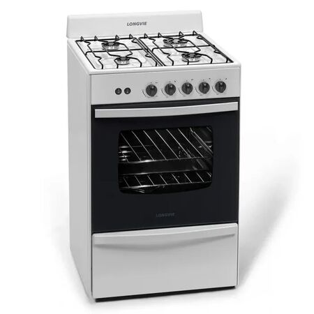 Cocina Blanca 56cm Encendido Luz Valvula de Seguridad Longvie