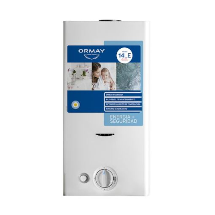 Calefon Gn 14l Con Llama Piloto Tiro Natural 14 Le Ormay - Vista 1