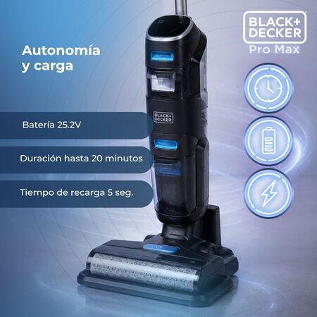 Aspiradora  y Trapeadora Inalámbrica  Duo Pro Max Black & Decker BXUVXA04