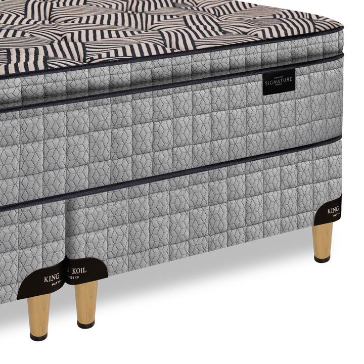 Colchón + Sommier Resortes Super Queen King Koil Kingsbury 160x190x31 130kg - Vista 3