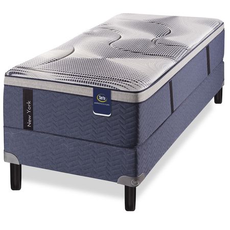 COLCHÓN + SOMMIER SERTA NEW YORK RESORTES TEJIDO DE PUNTO 90X190