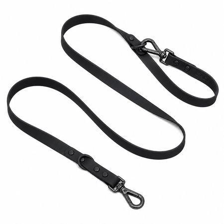 Correa Para Perro Negra Gadnic 180 Cm PVC Impermeable Anti Olor Con Mosquetón 