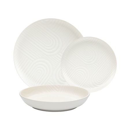 Juego de vajilla Platos x 18 Piezas Zen para 6 personas