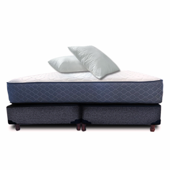 Sommier y Colchon Piero de Espuma Firme Queen. Almohadas de regalo - Vista 3