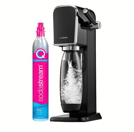 Sodastream Maquina Para Soda Art Moderna Cilindro Botella - Negro
