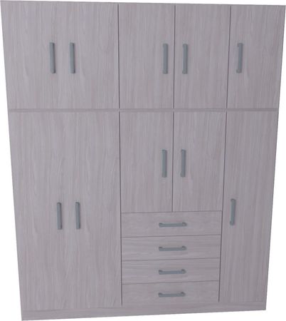 Placard Muebles Orlandi 2C 10P 175Cm 3564 Jacaranda