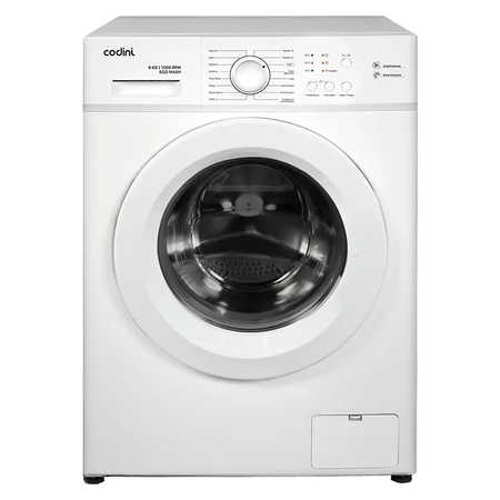 Lavarropas Automatico Inverter Codini Aiaff6010B 6K 1000Rpm Blanco