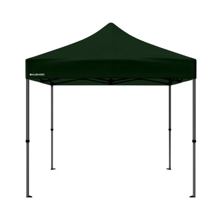 GAZEBO VERDE OSCURO PLEGABLE DE ACERO 3x3 KUSHIRO 