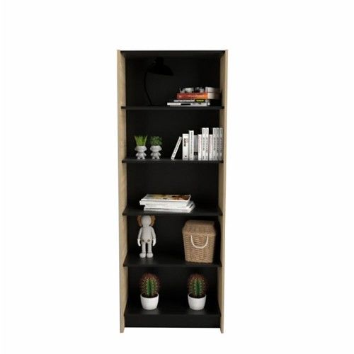 Estanteria Grande Abierta DS Home Olmo Negro 70x180x34 cm - Vista 1