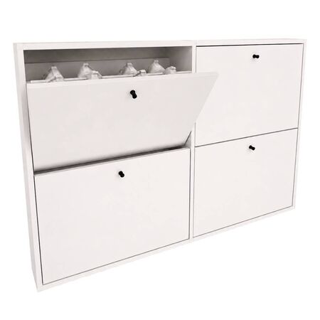 Mueble Zapatero Tables 24 Pares Blanco 6472-BM