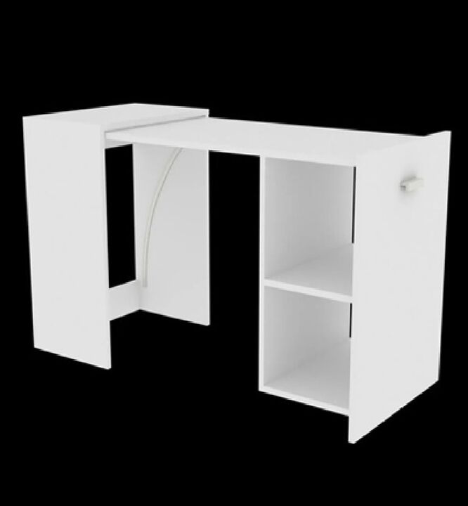 Escritorio Plegable Blanco Mesa Para Pc Notebook Fiplasto Es0006 - Vista 6