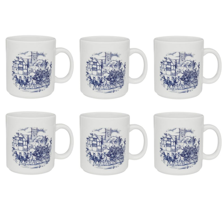 Cena Inglesa - Set X6 Jarros Mug 270 Cc Oxford