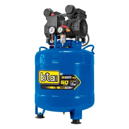 Compresor de Aire BTA Silenciado 1,5 HP 50 Lts