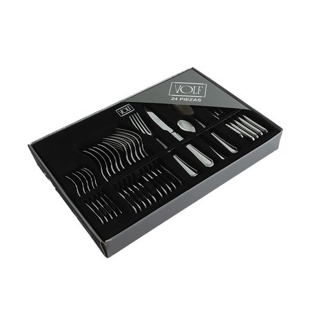 Set de cubiertos Banquet con cuchillo de asado - 24 piezas