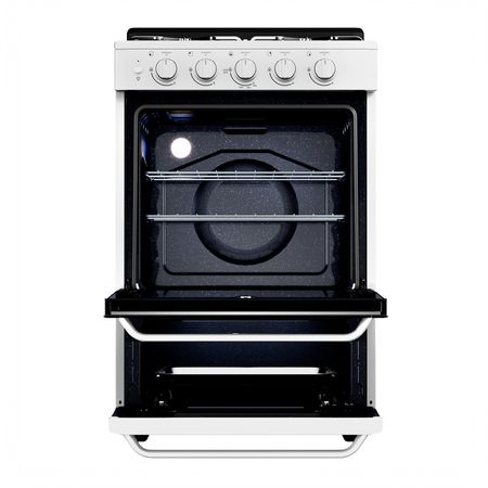 Cocina Multigas 56 cm Blanca con Encendido Eléctrico Drean CD5603AB0