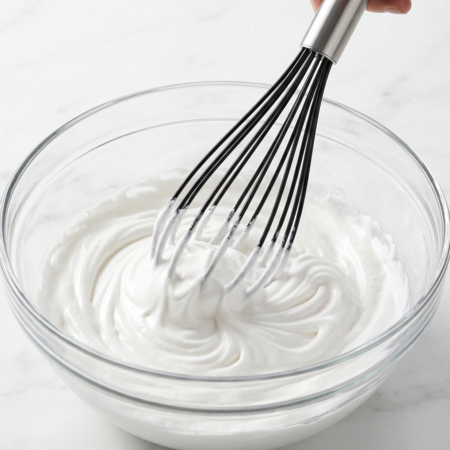 Batidor De Silicona Manual Repostería Mango De Acero Aston