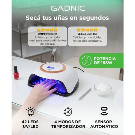 Cabina Para Uñas Gadnic 168 W Led UV Profesional