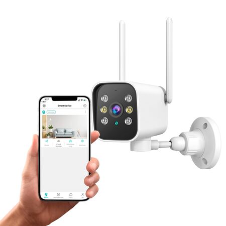 Camara de Seguridad Bullet IP66 WiFi Dekkin Exterior 1080p Vision Nocturna 