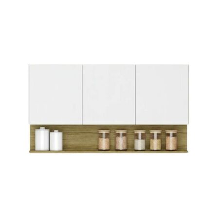 Alacena Cocina  Puertas Blanco Supremo cm Moderna mm