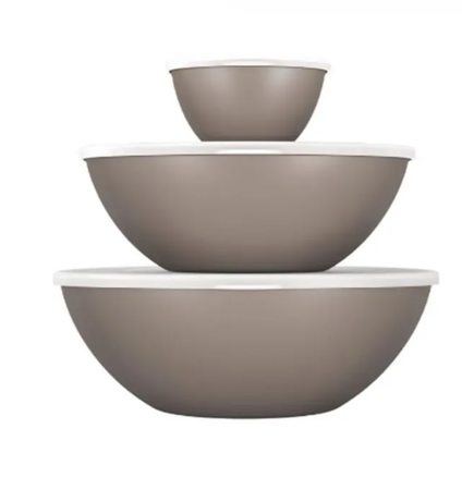 Set De Contenedores Hermeticos 250Ml. 2.5L. 3.5L. Warm Grey Coza  99261/1007