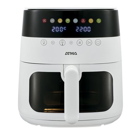 Freidora De Aire Digital 6L Con Visor Blanca Atma FR246AWP