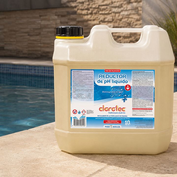 Reductor De PH Liquido Piletas 10lts Clorotec - Vista 2