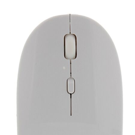 Mouse Klipxtreme Arrow Inalámbrico Delgado de 4 Botones Blanco