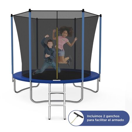 Cama Elástica Gadnic 304 mts Con Red de Seguridad Reforzada