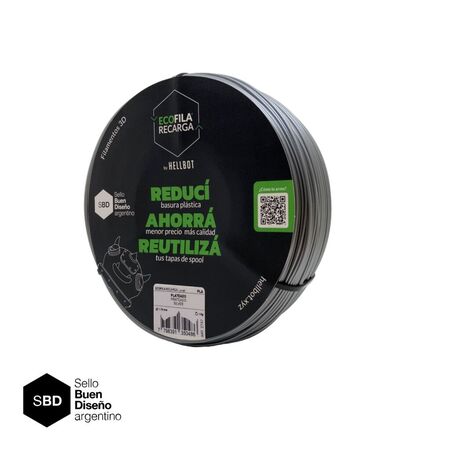 Filamento PLA 3D Hellbot Ecofila Recarga Metal Colors 1.75 mm x 1 kg