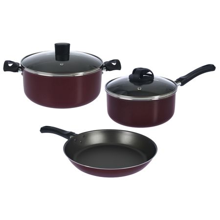 Bateria de Cocina Cacerola Sarten Aston Bordo 
