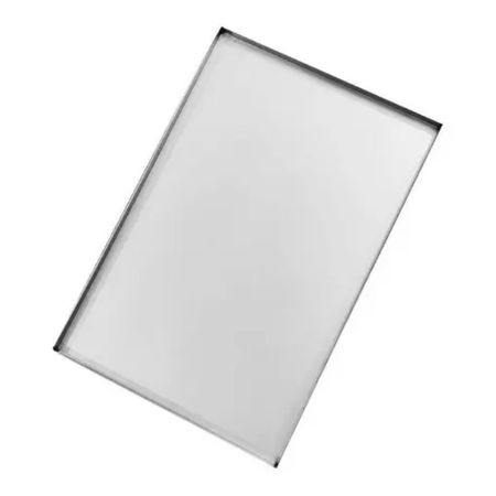 Bandeja Asadera Placa De Aluminio 60 X 40 Cm Fiamaj Plateado