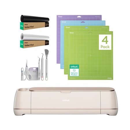 Cricut Maker 4 Rosa Marfil Tapete 12x12 Variety Packx4 Kit 5 Herramientas Basicas Vinilo x2
