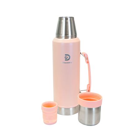 Termo Mate 1.3 Litros Discovery Acero Inoxidable Color Rosa