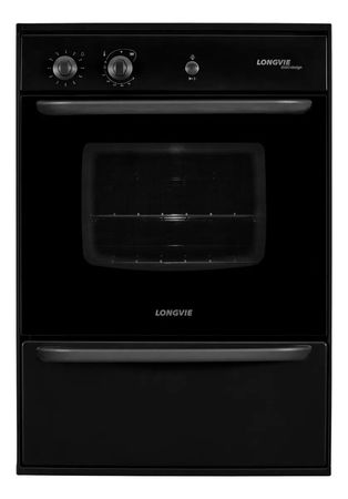 Horno A Gas De Empotrar Longvie H14600g Con Cajon Parrilla Negro