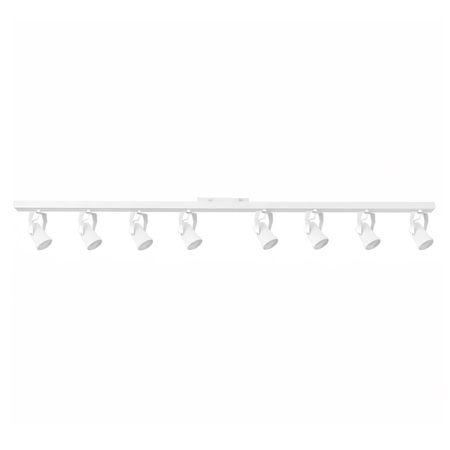 Aplique Techo Barral Slim 8 Spots Apto Dicro Led Gu10 Blanco