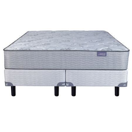 Colchon y Sommier Inducol Onix Super Queen 160x200 de Resortes Bonnell y Jackard