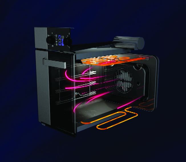 Horno Empotrable Eléctrico Ormay He-60 A2 60l Negro - Vista 3