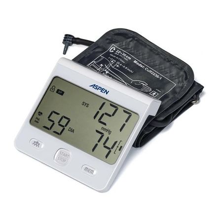 Tensiometro digital de brazo automatico Aspen DBP-6175 – Display Horizontal