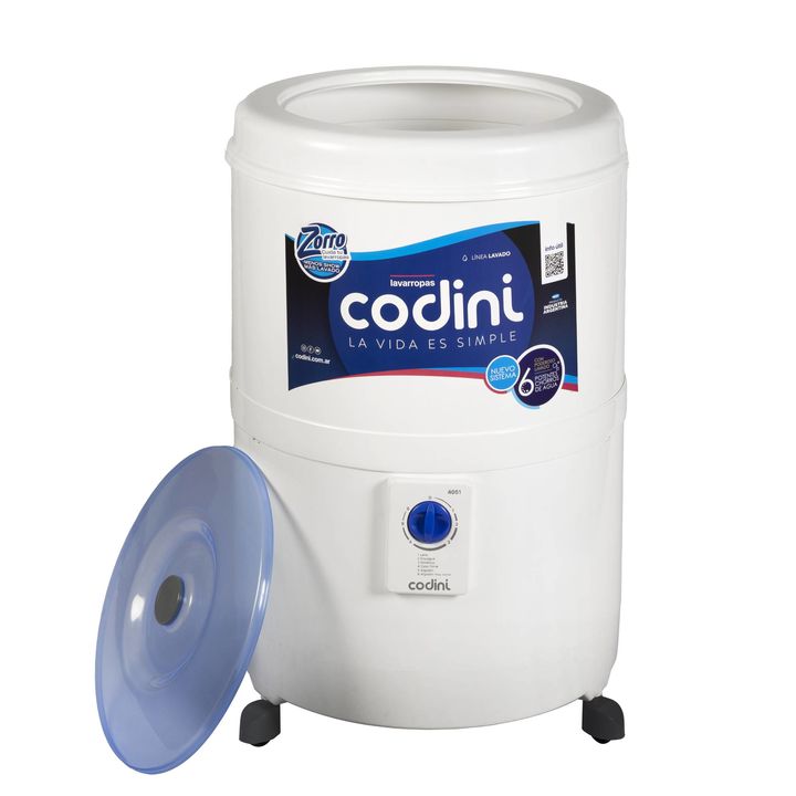 Combo Codini Lavarropas Semiautomático Silent 10 kg + Secarropas Advance 6.5 kg 2800 RPM - 4051/AD65 - Vista 3