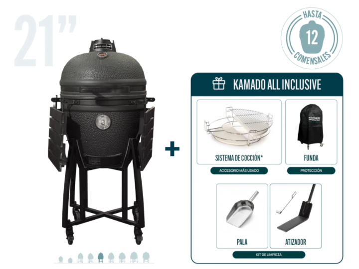 PROMO ALL INCLUSIVE: KAMADO ASADOR CRIOLLO 21" - Vista 1
