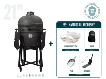 PROMO ALL INCLUSIVE: KAMADO ASADOR CRIOLLO 21"