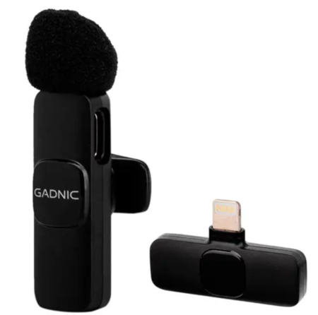 Micrófono De Solapa Inalámbrico GADNIC MICROMIC Condensador Para iPhone