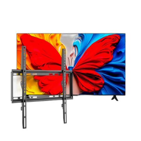 Combo Smart TV TCL QLED 50" FHD + Soporte Fijo E-Soporter 32" a 70"