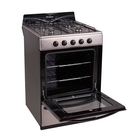 Cocina Acero inox. 56cm 4 Hornallas Facil limpieza Florencia