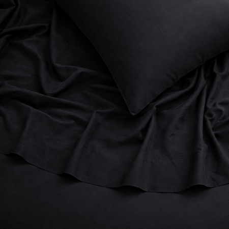 Sabanas Lisas 4 piezas cotton touch 2 1/2 pz Gris Oscuro