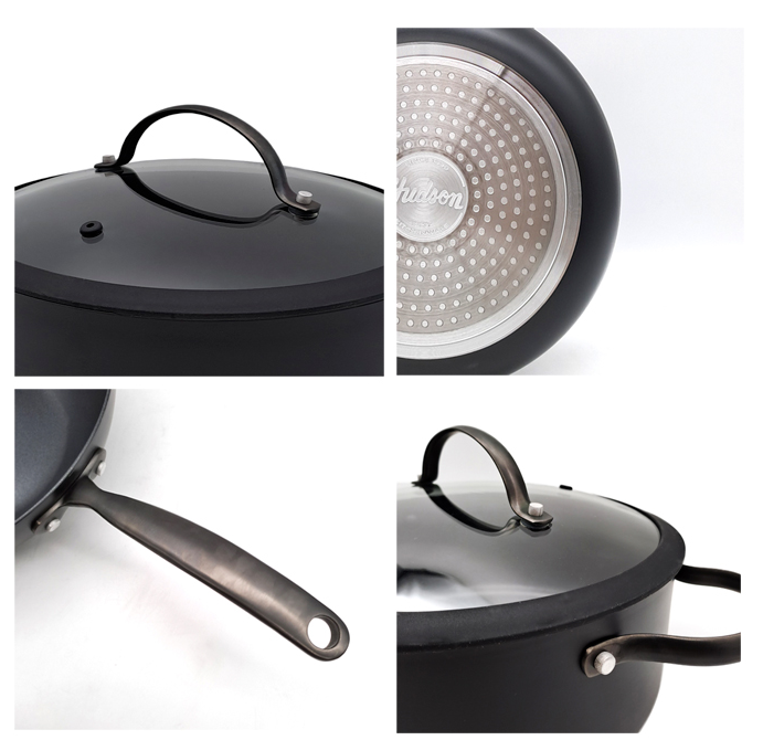 Bateria de cocina 5 piezas - TOTAL BLACK Aluminio - Vista 2