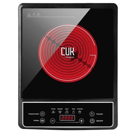 Anafe Eléctrico Cuk By Gadnic AV150 1 Hornalla 2500w Digital Timer