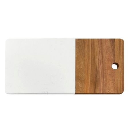 Tabla Acacia y Mármol Carol Rectangular