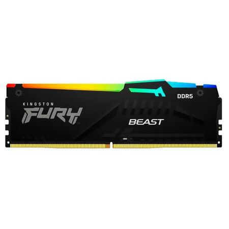 Memoria DDR5 Kingston 32Gb 6000 MHz FURY BEAST RGB Black EXPO 32 Bits