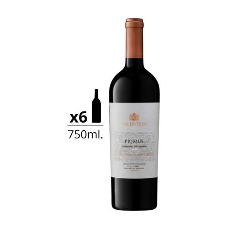 Vino Tinto Salentein Primus Cabernet Sauvignon 750 ml Caja x 6